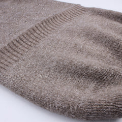 FURTALK Winter Women Slouchy Real Fur pompom Hat Sequin Drop Shipping AD004