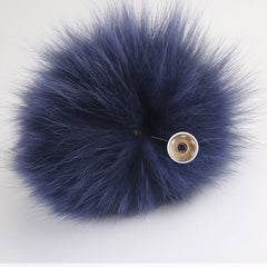 Real Fox Fur Pom Pom Snap Style Drop Shipping