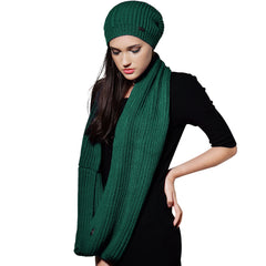 FURTALK  Women Winter Knitted slouchy Hat Scarf Set  Drop Shipping HTWL080