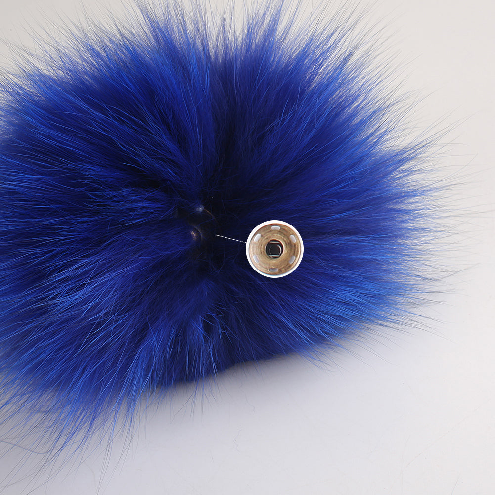 Fox Fur Pom Pom for Hat, Blue-grey Fur Pompom, Large Furry Ball, Detachable  Pompon, Hat Decoration, Fur Accessories, Fluffy Bommel 