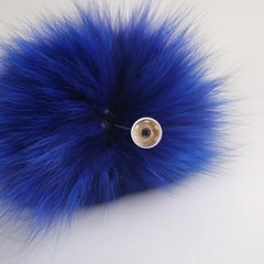 Real Fox Fur Pom Pom Snap Style Drop Shipping