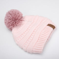 FURTALK Kida Winter Yarn Pompom Hat Scarf Set Drop Shipping CH012