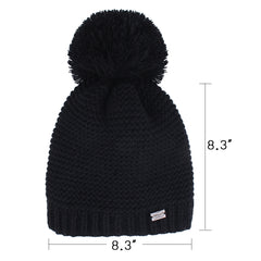 FURTALK Winter Women  Yarn Pom Pom HAT HTWL095