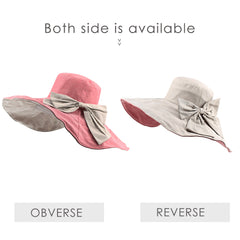 FURTALK Women Summer Wide Brim Beach Hats Reversible Drop Shipping SH014