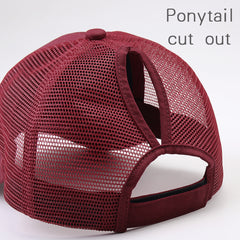 FURTALK Women Ponytail Baseball Cap Double Opeaning Drop Shipping HTPU006