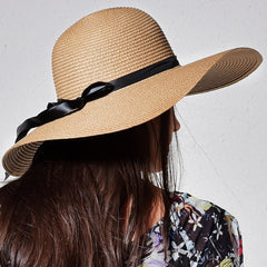 FURTALK Women Summer Wide Brim Sun Beach Hat with Ribbon  Drop Shipping SH024