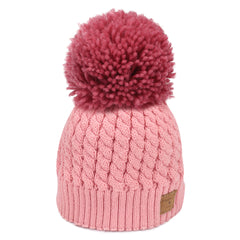 FURTALK Child Winter Yarn Bobble Hat Drop Shipping CH019