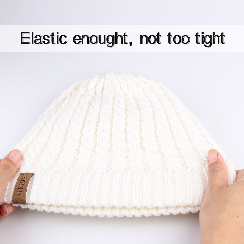 FURTALK Women Winter Sloughy Real Fur Pompom Hat Drop Shipping AD006