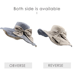 FURTALK Women Summer Wide Brim Beach Hats Reversible Drop Shipping SH014