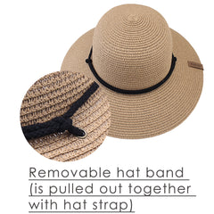 FURTALK Women Summer Paper Straw Sun Hat Wild Brim Drop Shipping  SH041