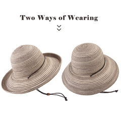 FURTALK Women Summer Straw Beach Sun Hat Drop Shipping SH051