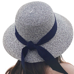 FURTALK Women Summer Straw Beach Sun Hat Wide Ribbon  Drop Shipping SH020