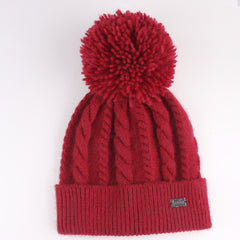 FURTALK Kids Winter Yarn Pom Pom Hat Twist Pattern  Drop Shipping CH004