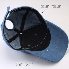 FURTALK Summer Women Ponytail Cowboy Baseball Cap Drop Shipping HTPU008