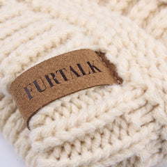 FURTALK Winter Women Ponytail Beanie Hat Drop Shipping SFFW035