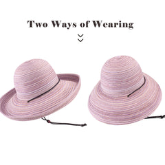 FURTALK Women Summer Straw Beach Sun Hat Drop Shipping SH051