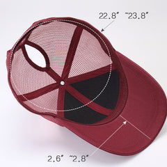 FURTALK Women Ponytail Baseball Cap Double Opeaning Drop Shipping HTPU006