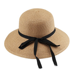 FURTALK Women Summer Paper Straw Sun Hat  Narrow  Brim Parents- Child  Drop Shipping SH022