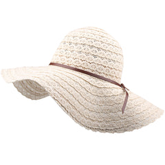 FURTALK Women Summer Wide Brim Sun Beach Hat Hollow out Drop Shipping SH001