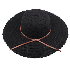 FURTALK Women Summer Wide Brim Sun Beach Hat Hollow out Drop Shipping SH001