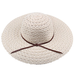 FURTALK Women Summer Wide Brim Sun Beach Hat Hollow out Drop Shipping SH001