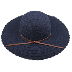 FURTALK Women Summer Wide Brim Sun Beach Hat Hollow out Drop Shipping SH001