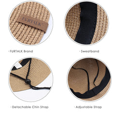 FURTALK Women Summer Paper Straw Sun Hat Wild Brim Drop Shipping  SH041