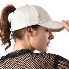 FURTALK Summer Women Messy Bun Dad Hat  Drop Shipping HTPU007