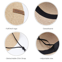 FURTALK Women Summer Paper Straw Sun Hat Wild Brim Drop Shipping  SH041