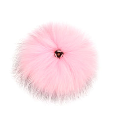 FURTALK Real Raccoon Fur Pom Pom Snap Style PPRN002