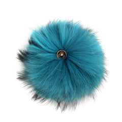 FURTALK Real Raccoon Fur Pom Pom Snap Style PPRN002