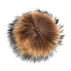 FURTALK Real Raccoon Fur Pom Pom Snap Style PPRN002