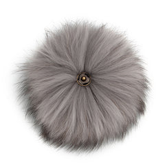FURTALK Real Raccoon Fur Pom Pom Snap Style PPRN002