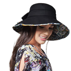 FURTALK Women Summer Sun Buckect Hat Bow Fora Droping Shipping SH004