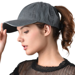 FURTALK Summer Couple Ponytail Baseball Cap Drop Shipping SH049