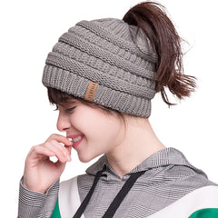 FURTALK Winter Women Ponytail Beanie Hat Drop Shipping SFFW035