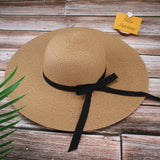 FURTALK Women Summer Wide Brim Sun Beach Hat with Ribbon  Drop Shipping SH024