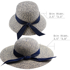 FURTALK Women Summer Straw Beach Sun Hat Wide Ribbon  Drop Shipping SH020