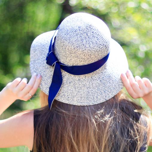 FURTALK Women Summer Straw Beach Sun Hat Wide Ribbon  Drop Shipping SH020